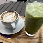 エクセルシオール カフェ - ドリンク写真:ほうじちゃラテ（HOT）と抹茶ラテ（ICE）