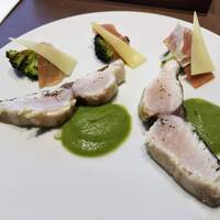 Kitano Grill & Bar - 鰆のミ・キュイ 兵庫県産ブロッコリーのソース