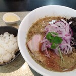 麺屋 さすけ 本店 - 背脂煮干しラーメン1200円