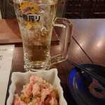 大衆居酒屋 呑福 - 角ハイとポテトサラダ