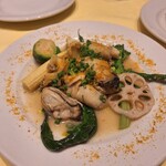 オステリア　デッラ　カパンナ - つぶ貝と牡蠣