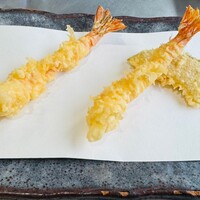 てんぷら天松 日本橋店 - 海老2尾とカボチャ