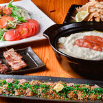 酒 炭焼 きよ - 北海道産のこんぶで出汁をとった寄せ鍋に山芋をふんだんにかけた鍋