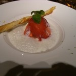 ベッラヴィスタ ラウンジ - クレームダンジュ 苺のソルベ添え