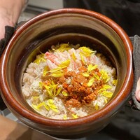 かま叶 - 勢子蟹と蓮根のかま叶炊きご飯