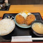 丸福 - メンチカツ定食