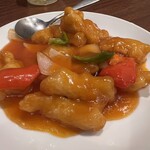 横浜中華街 横浜酒家 - 白身魚の甘酢あんかけ