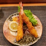 松寿司 - 海老フライ単品(2本) ウスターソースで食べます