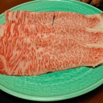 北新地しゃぶしゃぶすき焼き きらく - 霜降り黒毛和牛リブロース