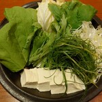 北新地しゃぶしゃぶすき焼き きらく - 季節の野菜盛り合わせ