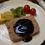 キッチン ブルー グローブ - テリーヌのアップ