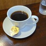 キッチン ブルー グローブ - ホットコーヒーのアップ