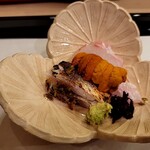 馬車道 大かわ - 鮃・ウニ・カマス