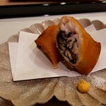 馬車道 大かわ - 舞茸と白子の春巻き