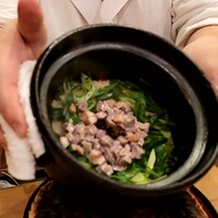 馬車道 大かわ - 鴨と九条ネギのご飯