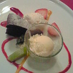 プチラパン - デザート（ガトーショコラ＆レアチーズ＆アイス）