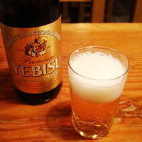 大江戸 南青山店 - エビスの中瓶。
