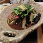 漁菜克献 - ＜2014年5月＞　味噌味で卓上で煮ます。