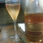 ビストロ バキュース - ２０１４・４・２９　クレマン・ド・アルザス・ブリュットロゼ６７００円