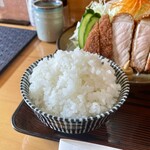 とんかつ一幸 - 今回はごはんを茶碗で♡