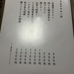 一平茶屋 - メニュー