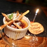 osteria LIU - クレーマブルッチャータ(クリームブリュレ)キャラメル風味☆