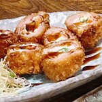 萬領 - 鶏のチーズ入りベーコン巻フライ