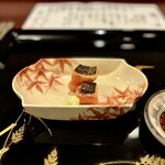 割烹 新多久 - 鮭の焼き〆