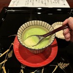 割烹 新多久 - ブロッコリーの茶碗蒸し