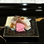 割烹 新多久 - 鯵の棒寿司