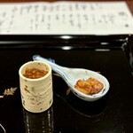 割烹 新多久 - 腹子と白子