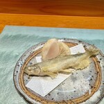 弥助鮨 - 揚げ物:帆立、生ししゃも