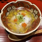 おおたに - きんきの蕪蒸し　百合根　菊花餡