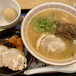 らあめん花月嵐 - 博多ラーメン香美 第１弾 美味すっきり味 トッピング博多盛り 味玉