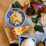 季より - 栗入り蕎麦粥・鍋焼き玉子・茗荷のピクルス…