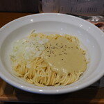 麺処 にぼし香 - ガーリックバターと浅蜊の和え玉