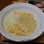 麺処 にぼし香 - ガーリックバターと浅蜊の和え玉