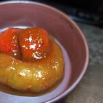 北海道焼肉 北うし - 苺とボタン海老のキムチ