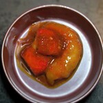 北海道焼肉 北うし - 苺とボタン海老のキムチ