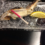 柏屋旅館 - 別注文のイワナ塩焼き 2014.05
