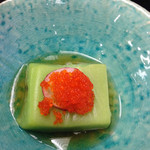 柏屋旅館 - グリーンピース豆腐 2014.05