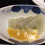 柏屋旅館 - 女将手作りの刺身こんにゃく 2014.05