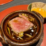 西麻布 万葉 - 和牛　鋤焼き