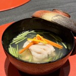 西麻布 万葉 - 甘鯛　道明寺蒸し