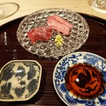 肉屋 田中 - タンとサガリのお造り