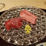肉屋 田中 - タンとサガリのお造り