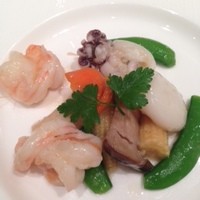 重慶飯店 麻布賓館 - 烏賊と海老の塩炒め