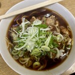 一由そば - そば（普通）+ゲソ天+春菊天（ハーフ）