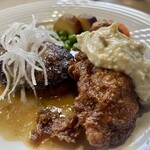 マスカレード - ツインランチ(チキン南蛮＆ハンバーグ)1200円