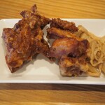 ラーメン ニューヨーク ニューヨーク - おつかれセット（からあげ＆メンマ）